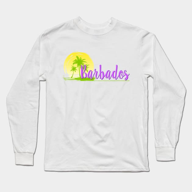 Life's a Beach: Barbados Long Sleeve T-Shirt by Naves